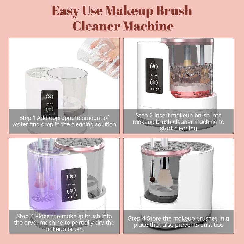 3 - in - 1 Makeup Brush Cleaner and Dryer - aquila Bask
