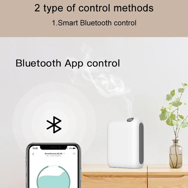 Smart Aroma Diffuser Essential Oil Fragrance Machine Bluetooth Home Freshener Device Portable Electric Aromatic Oasis For Hotel - aquila Bask