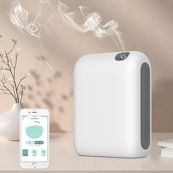 Smart Aroma Diffuser Essential Oil Fragrance Machine Bluetooth Home Freshener Device Portable Electric Aromatic Oasis For Hotel - aquila Bask